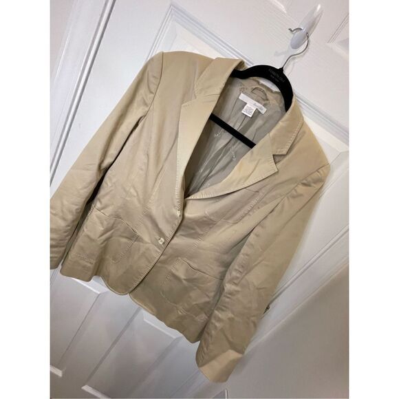 Marshall Fields women’s suit jacket tan size 10 - Picture 1 of 5